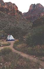 Campsite at Hance Creek